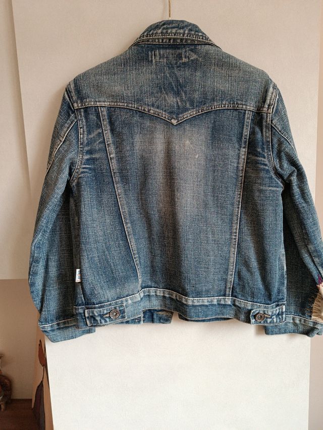 Giubbotto sportivo jeans vintage donna