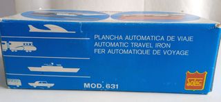 Plancha de viaje, marca Solac mod. 631, años 1960.