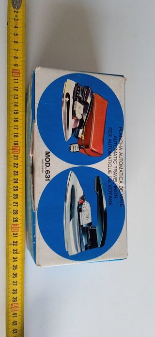 Plancha de viaje, marca Solac mod. 631, años 1960.