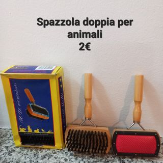 Spazzola doppia per animali 