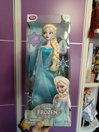 frozen elsa disney muñeca cantarina interactiva 