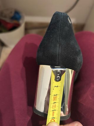 Zapatos tacon plateado martinelli 39