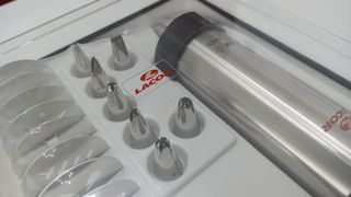 Repostería pistola de pastas.