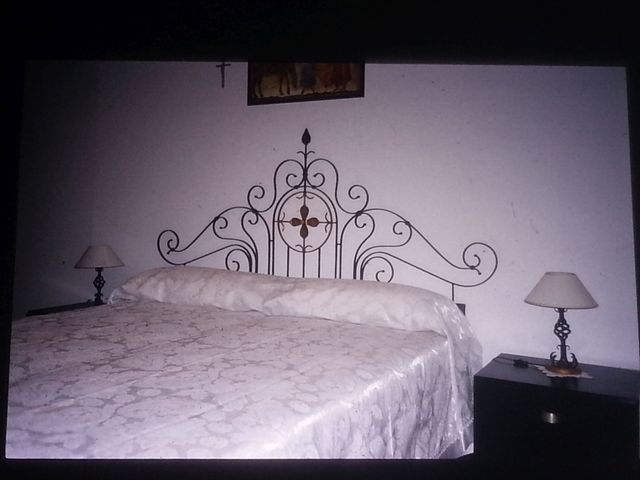 Testata letto matrimoniale in ferro battuto