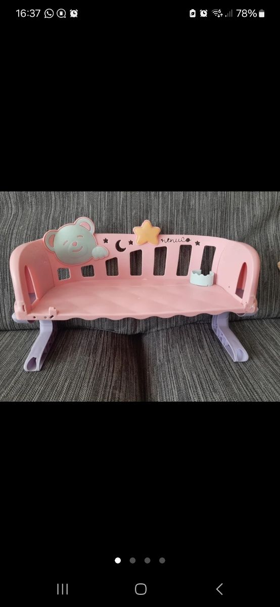 Carrello giocattolo e culla