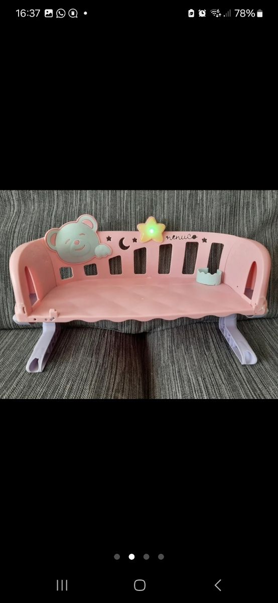 Carrello giocattolo e culla