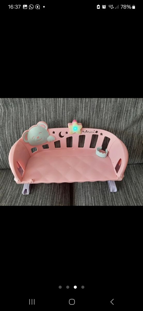 Carrello giocattolo e culla