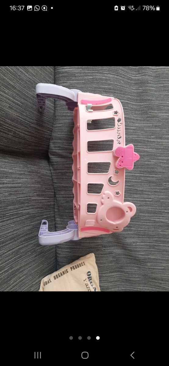 Carrello giocattolo e culla