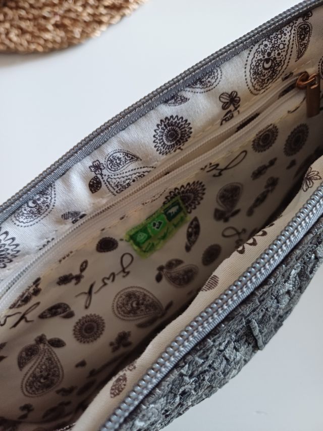 Bolso bandolera gris