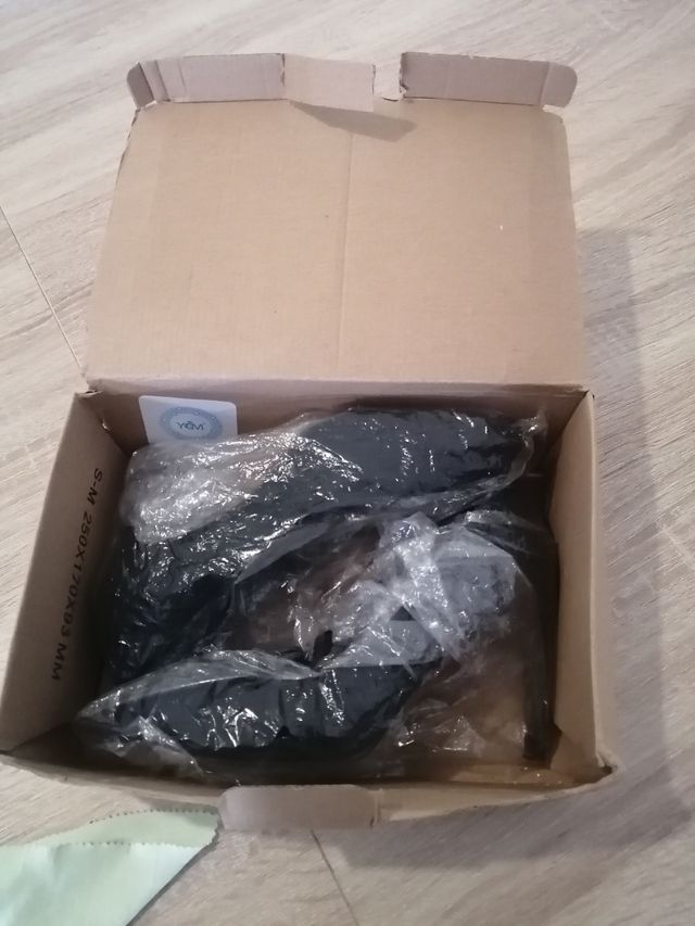 Tacon zara 35 negro de ante