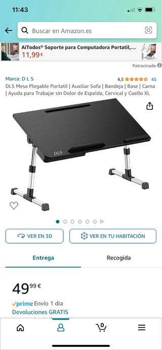 Mesa plegable