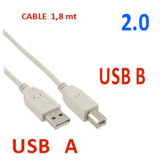 Cables Usb 2.0 A-B M-M