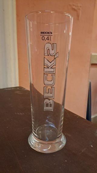 Set 6 bicchieri birra, 0,4 L, con logo Beck's