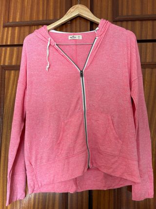 sudadera hollister rosa