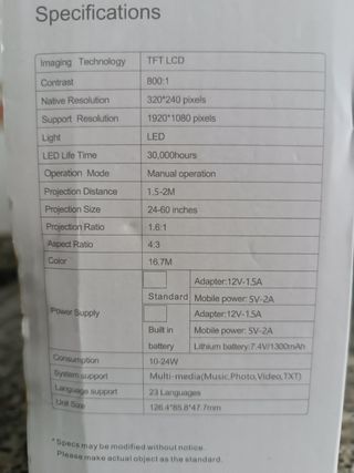 Proyector Led