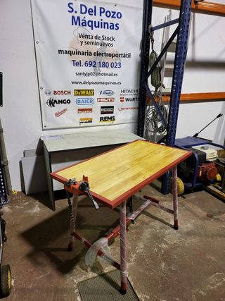 Banco de trabajo con tornillo cadena
