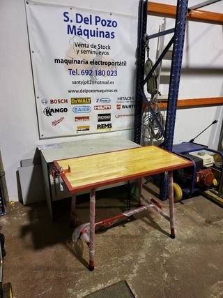 Banco de trabajo con tornillo cadena