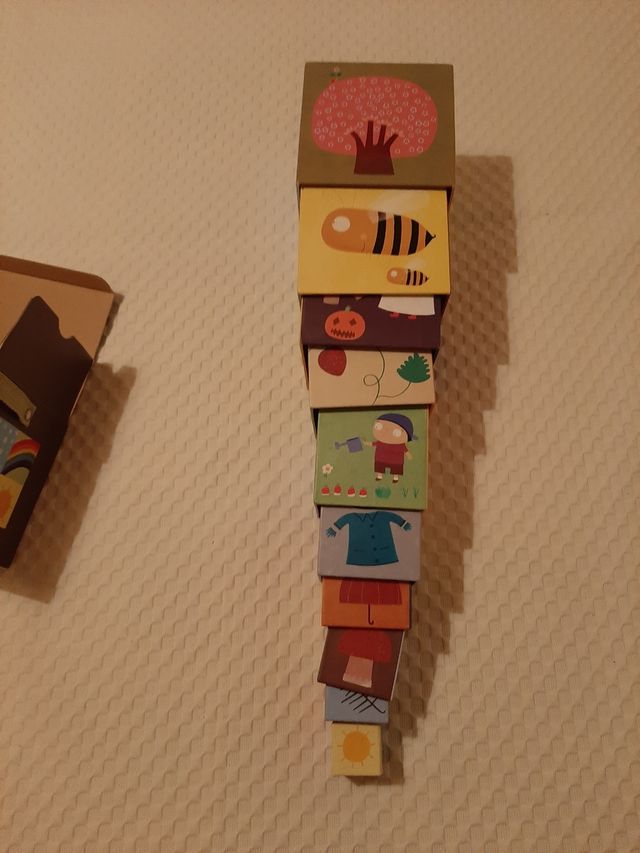 Lote Puzzle de Cubos y Marionetas