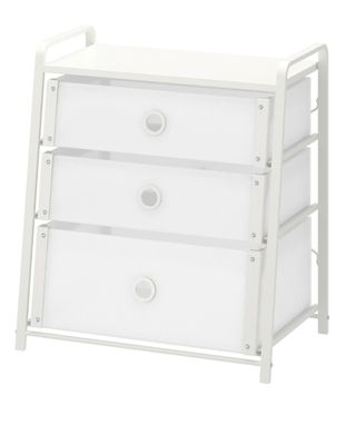 Cómoda de 3 cajones blanco