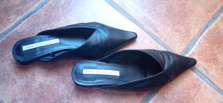 Zapatos planos piel destalonados 