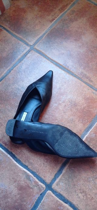 Zapatos planos piel destalonados 