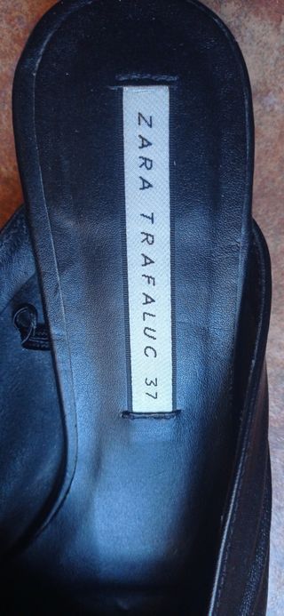 Zapatos planos piel destalonados 