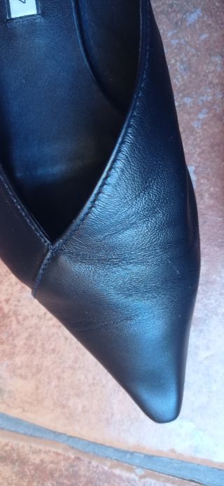 Zapatos planos piel destalonados 