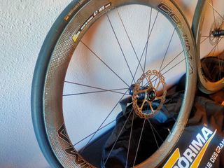 Juego Ruedas Corima DX WS Black 47MM disc tubular