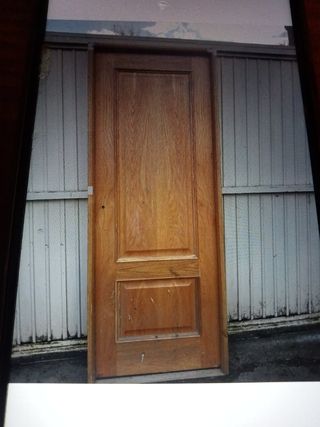 Puerta madera interior con premarco