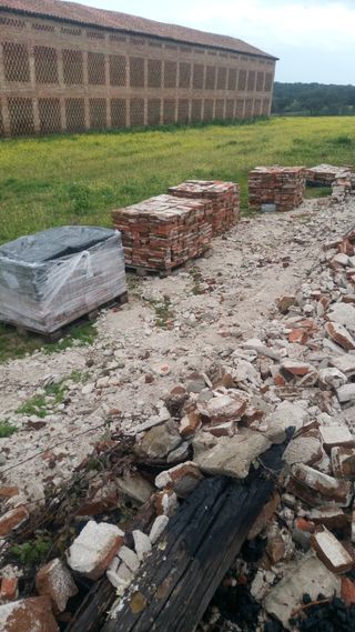 Ladrillo antiguo recuperado