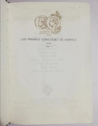 Premios goncourt de novelas - Los 2x5€