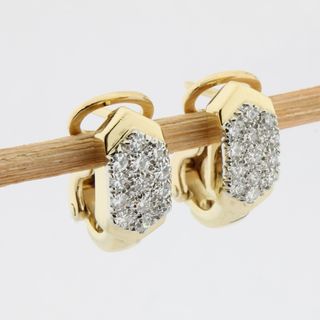 Pendientes oro con brillantes