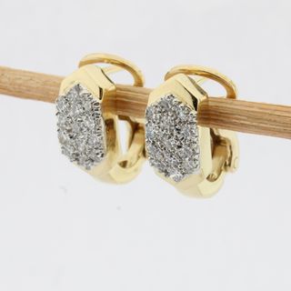 Pendientes oro con brillantes
