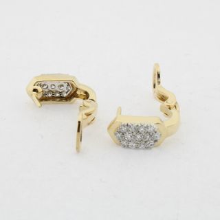 Pendientes oro con brillantes