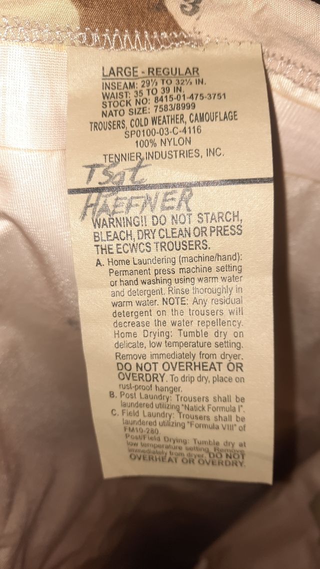 Completo Goretex Militare U.s. Originale