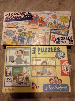 Lote puzzles infantiles.
