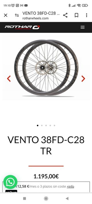 Ruedas carbono 