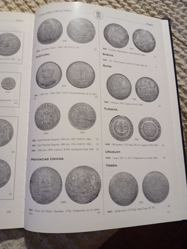 SUBASTAS MONEDAS, MEDALLAS