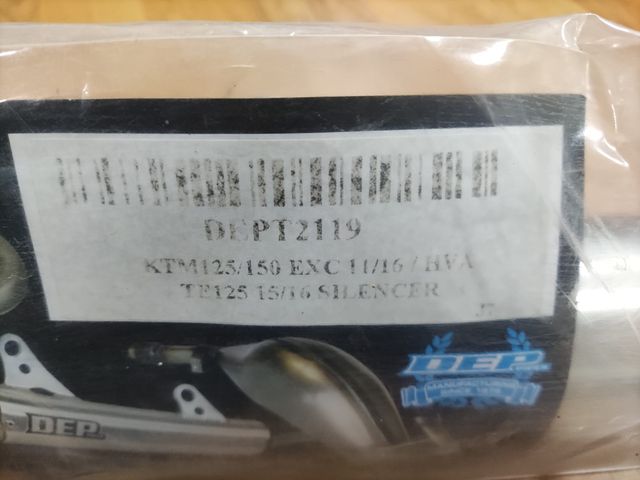 Silencioso de escape, DEP para KTM EXC y HUSQVARNA