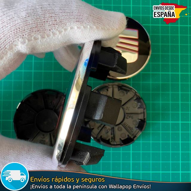 X4 Tapacubos Sea 63mm Emblemas Ibiza Leon Cupra