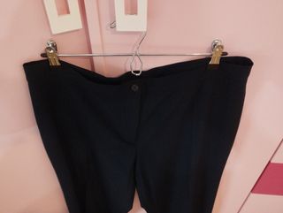 Pantalones de pinzas negro - azul marino