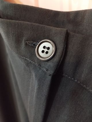 Pantalones de pinzas negro - azul marino