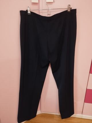 Pantalones de pinzas negro - azul marino