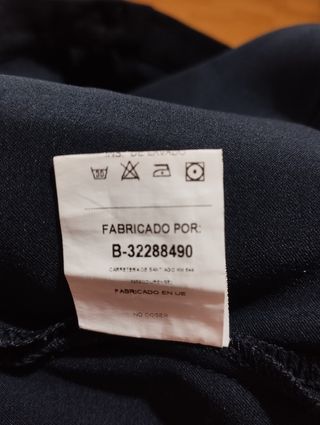 Pantalones de pinzas negro - azul marino