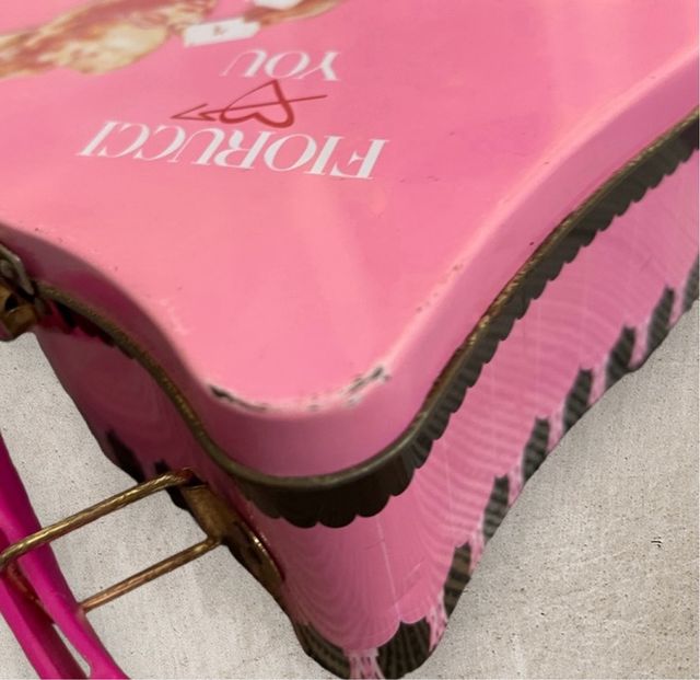 Scatola in latta Fiorucci da collezione, vintage 