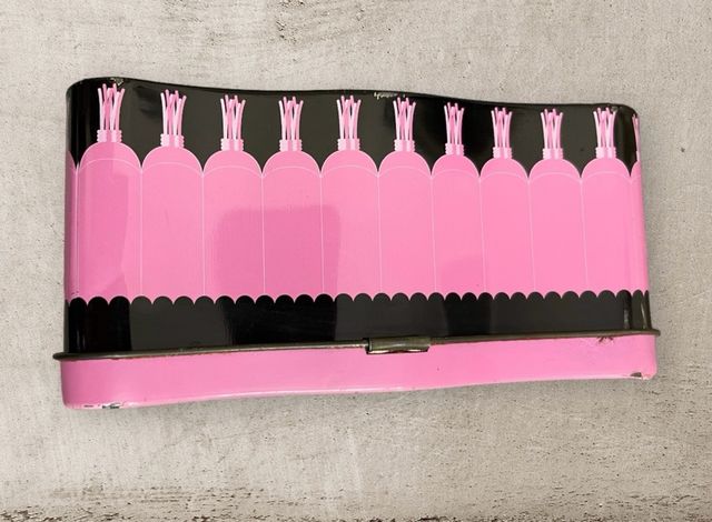 Scatola in latta Fiorucci da collezione, vintage 