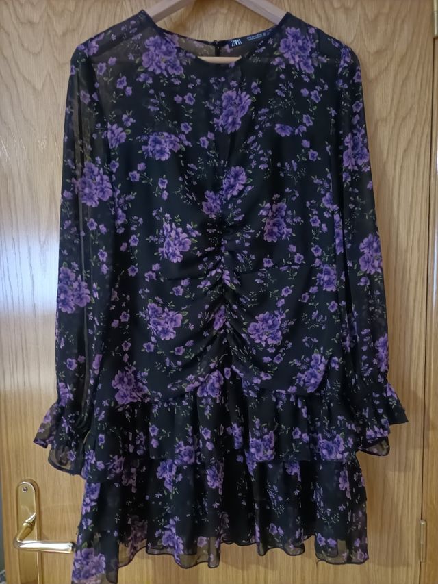 Vestido estampado flores