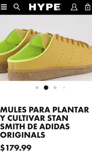 Zueco Mule Deportivo Adidas Stan Smith Plant Grow.