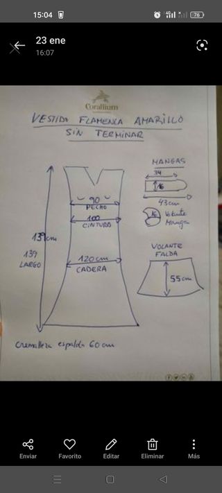 Traje de flamenca 45
€