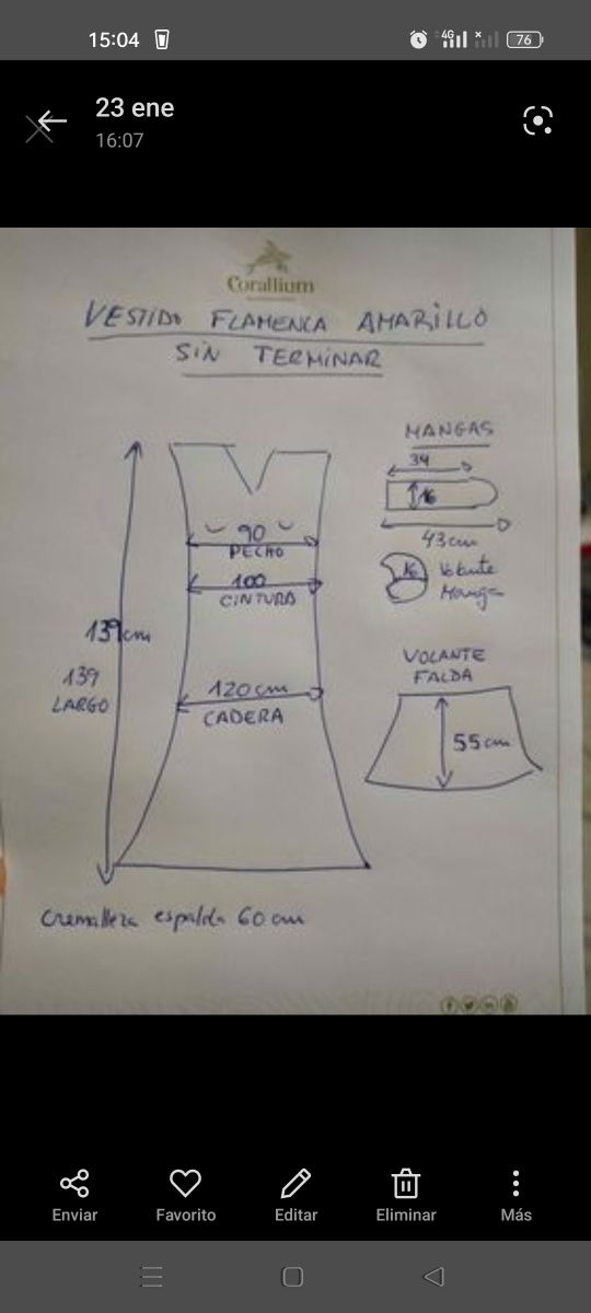 Traje de flamenca 45 €